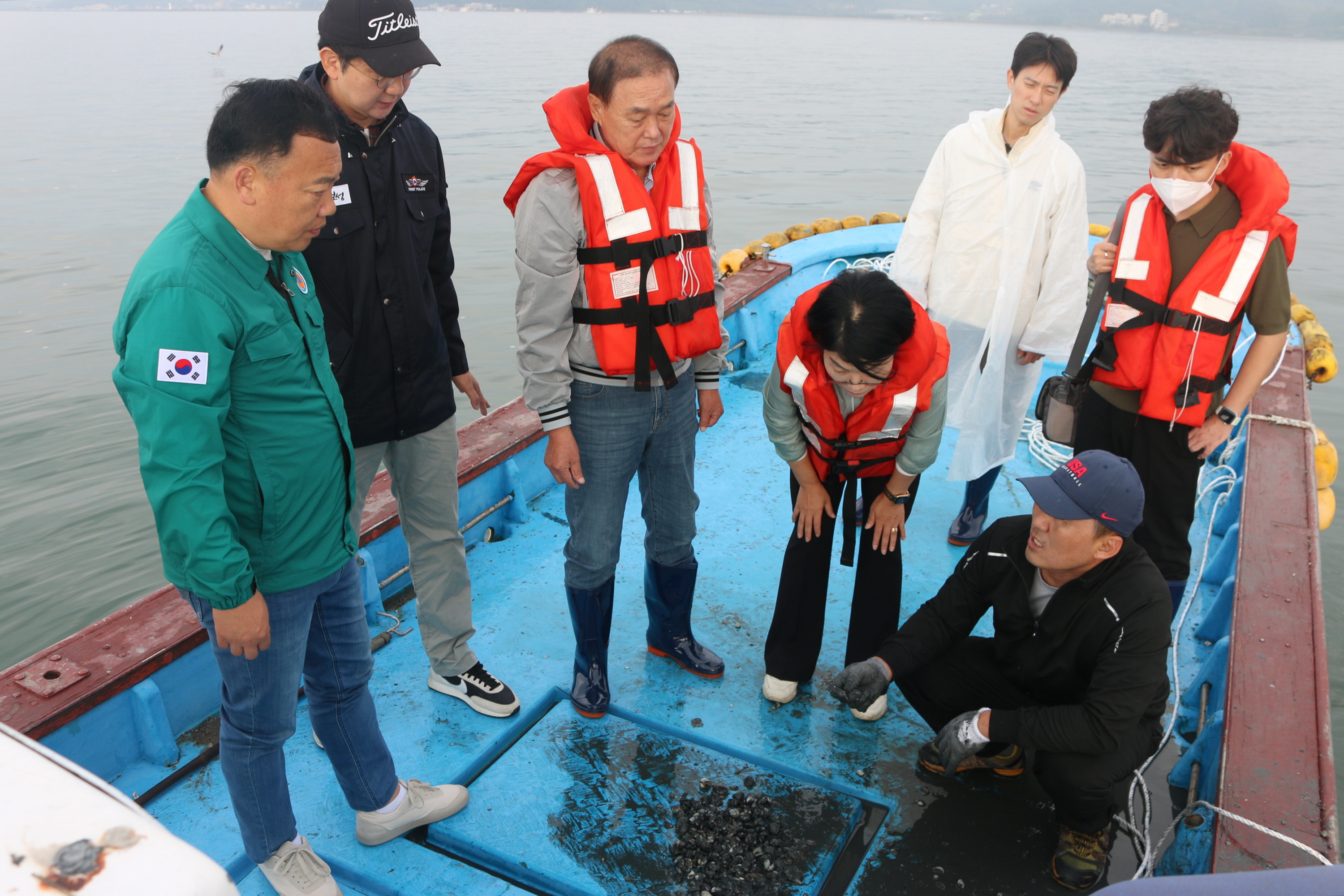 새꼬막 양식 피해 현장 방문 3