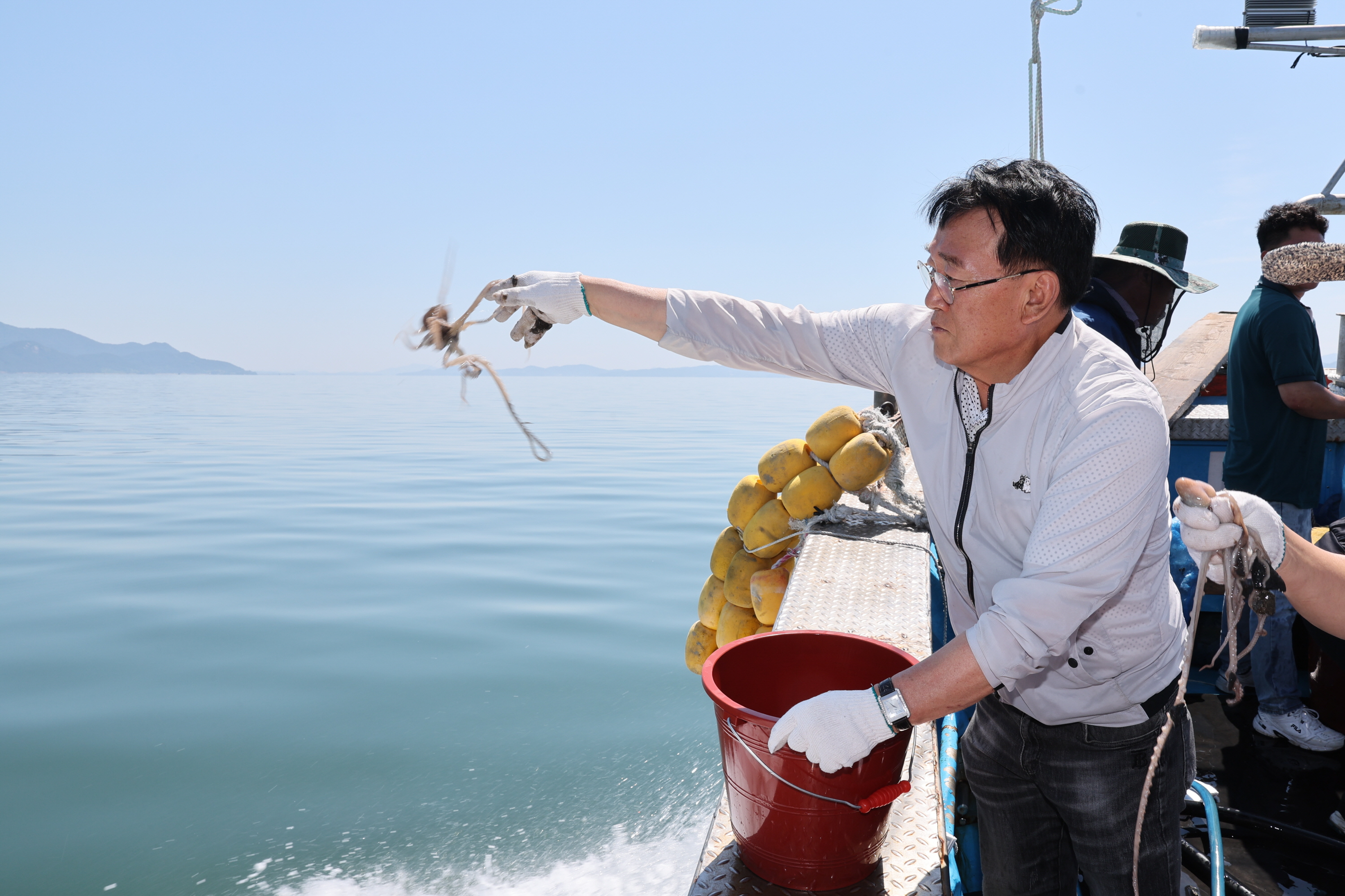 보성군 낙지목장 조성사업 포란 암컷 낙지 방류 행사 4