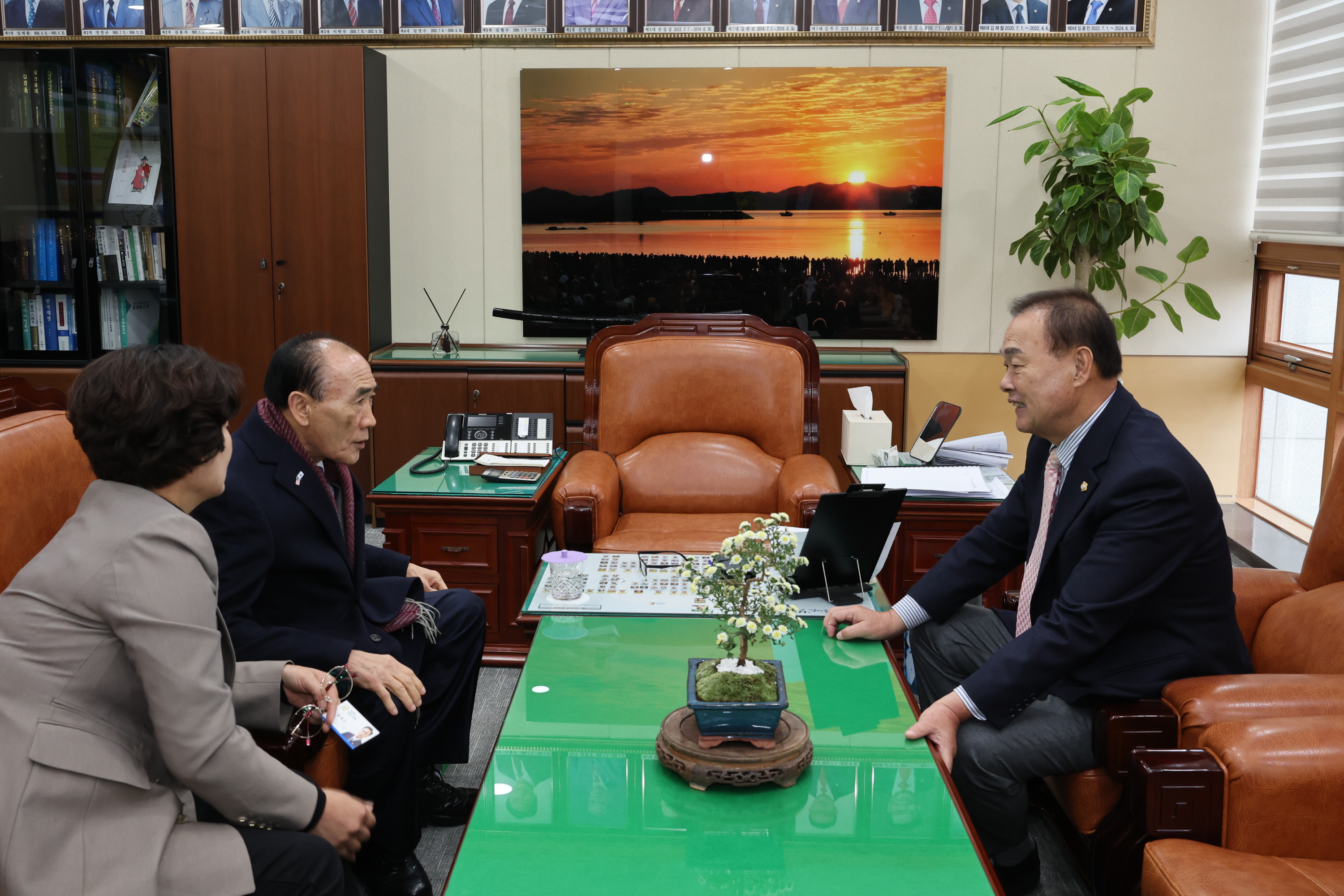 성북구의회 의장님 우리군 방문